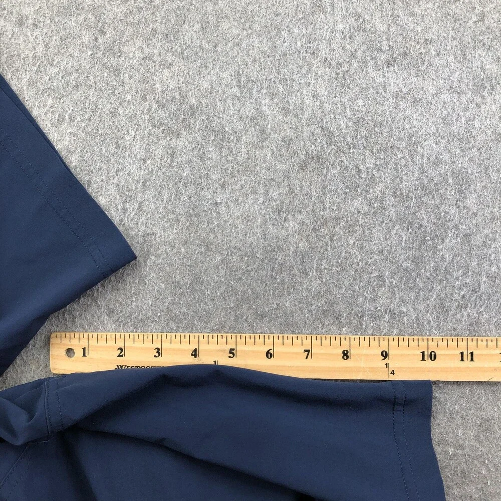 Columbia PFG Shorts Mens 38 Blue Chino Flat Front Zip Pocket 10 Inseam Outdoor